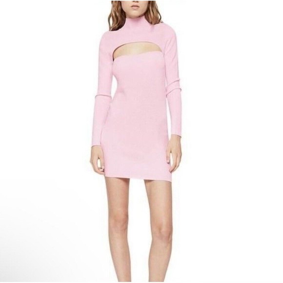 Bardot Rory Knit Dress in Sorbet Pink‎ Women's Large NWT - Picture 10 of 10